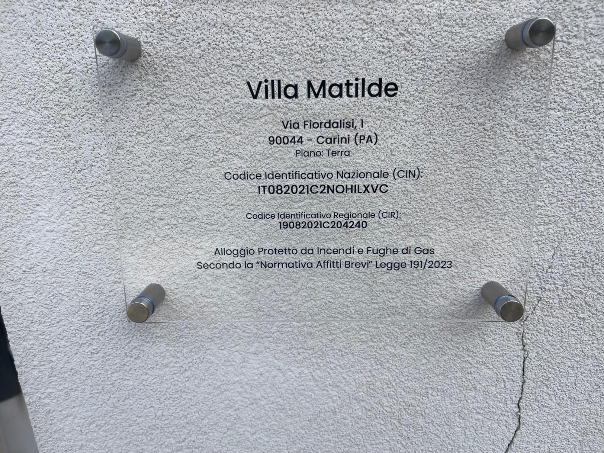 Villa Matilde Carini Esterno foto